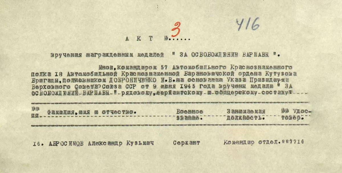 Абросимов Александр Кузьмич — документ 3