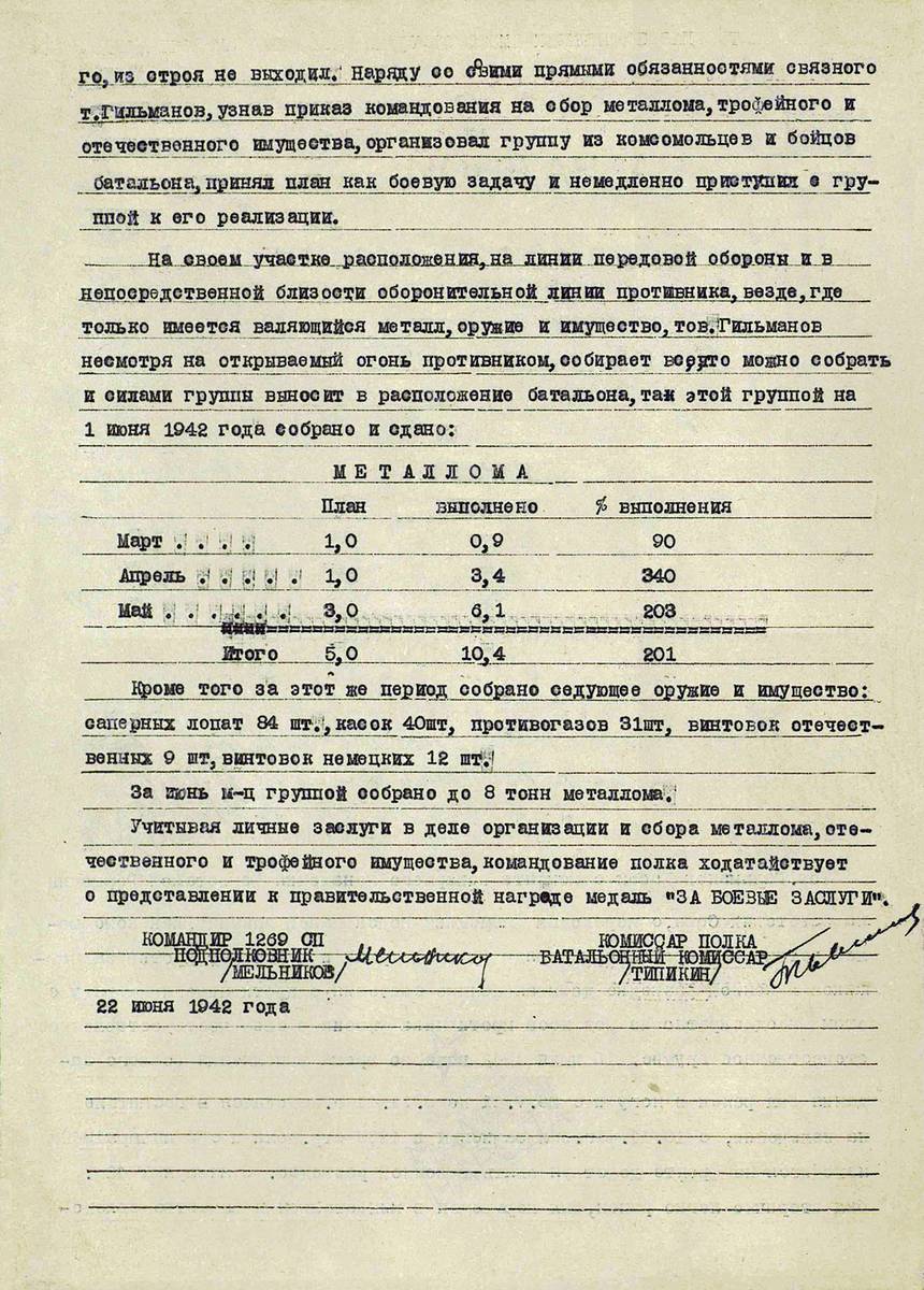 Гильманов Хасан Козиханович — документ 2