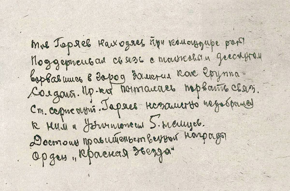 Горяев Салик Савадович — документ 1