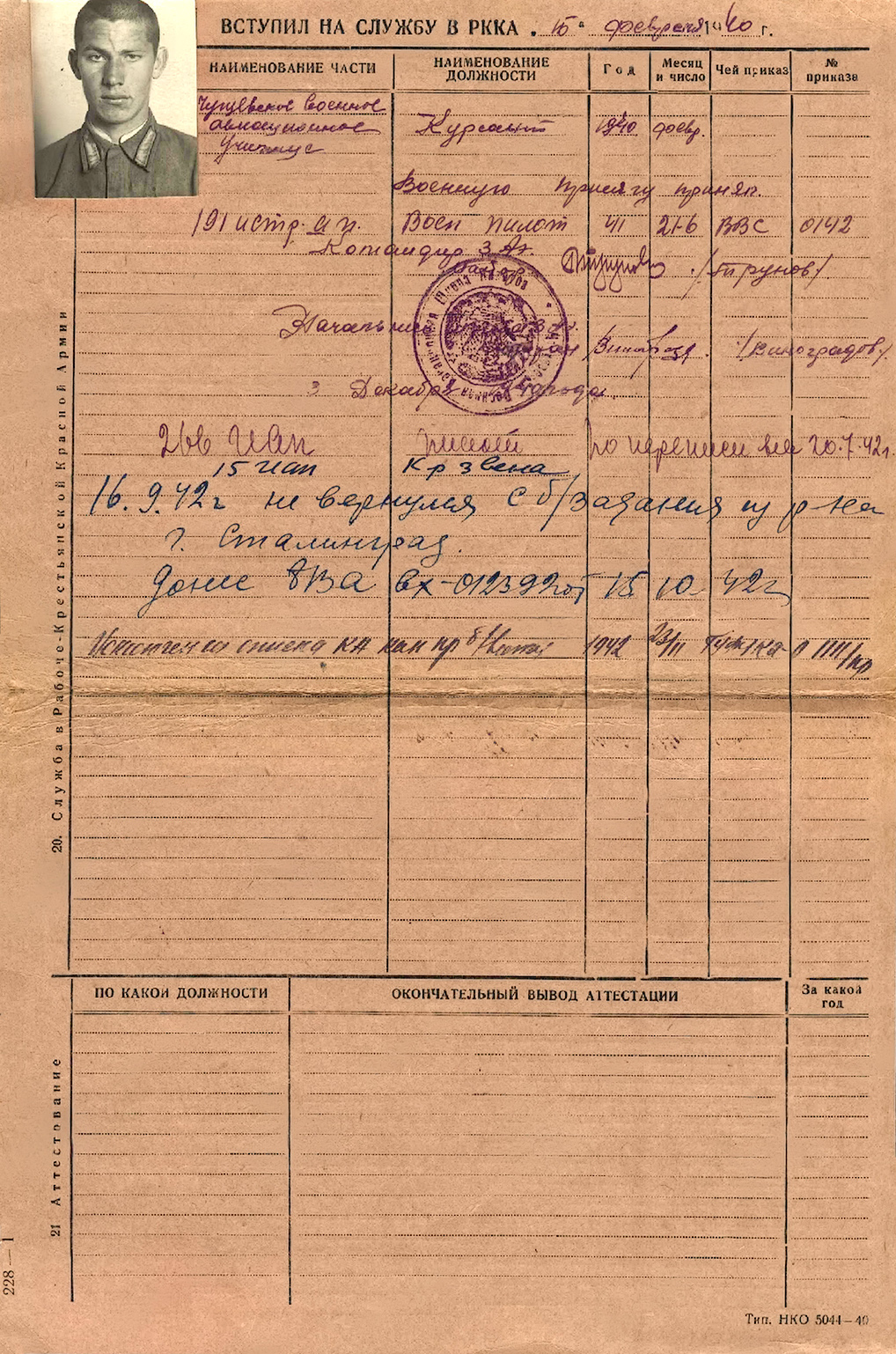 Линник Борис Спиридонович — документ 1