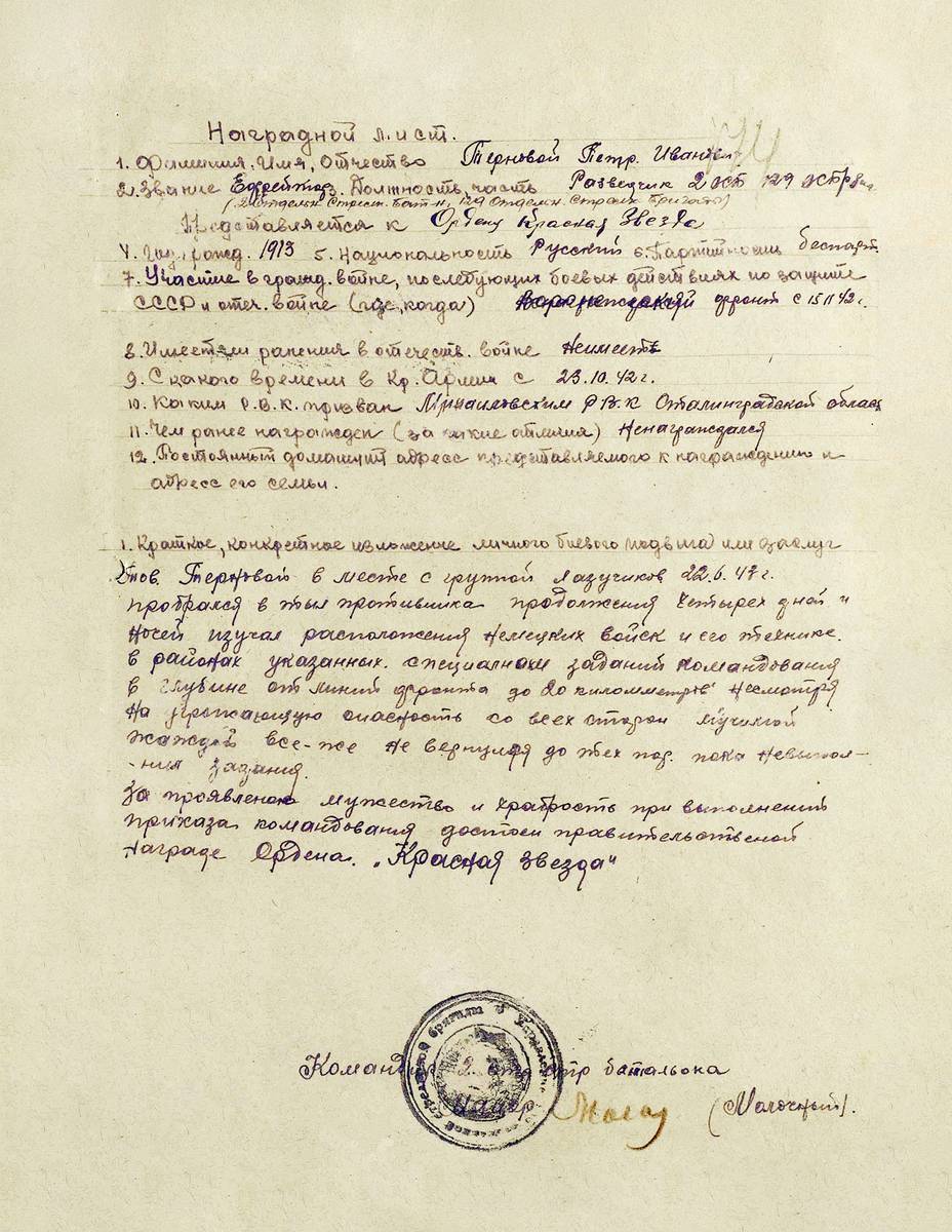 Терновой Петр Иванович — документ 2