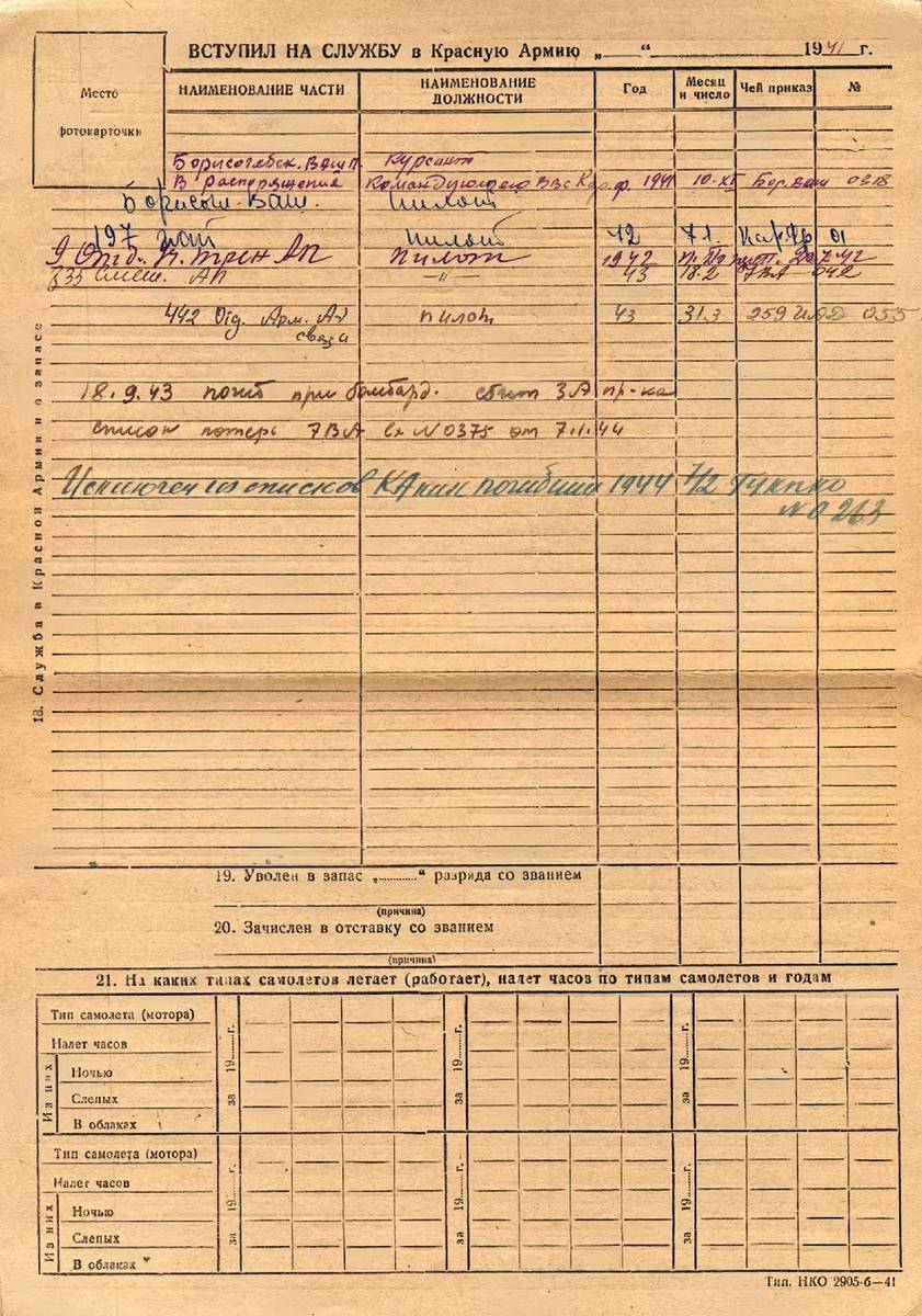 Хорев Максим Антонович — документ 1