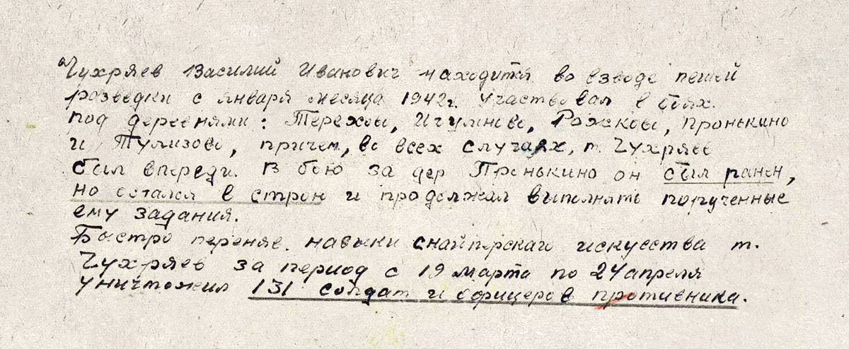 Чухряев Василий Иванович — документ 1